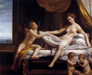 Il Correggio, Danae, 1531-32, olio su tela, 161 x 193, Roma, Galleria Borghese