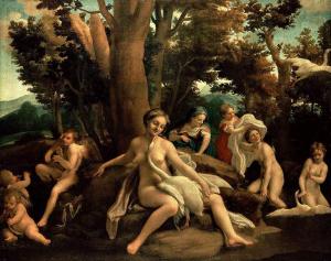 Il Correggio, Leda e il cigno, 1530-31, olio su tela, 152 x 191, Berlino, Gemäldegalerie