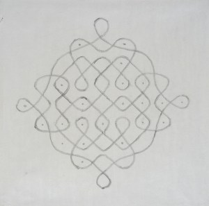 Philip Taaffe, Rangavalli V, 1989, olio su carta, 68,5 x 68,5cm