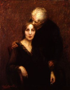 Raffaele Borella, Le due madri,  1918, collezione Intesa Sanpaolo